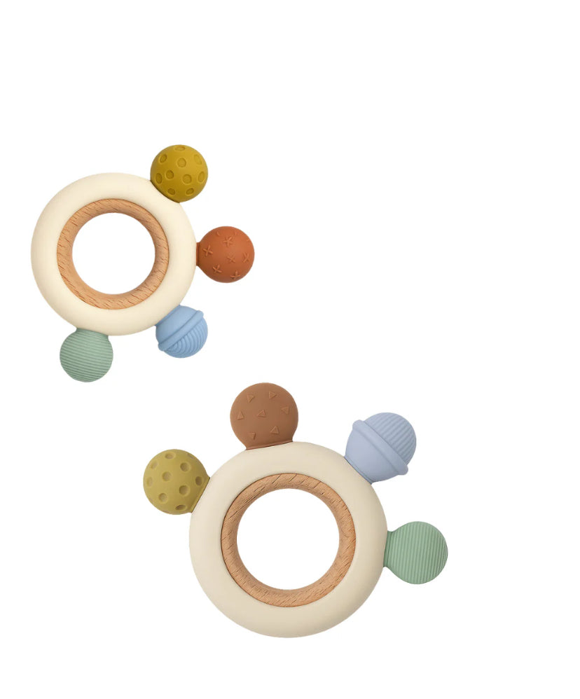 Sweet Wooden Silicone Teether