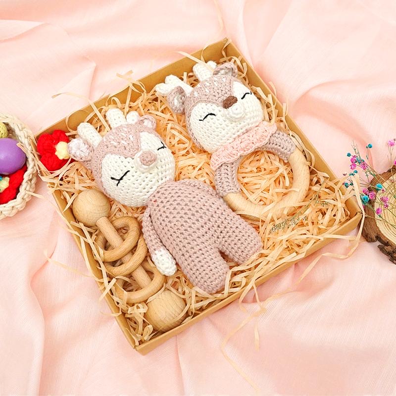 3 Piece Deer Crochet Set