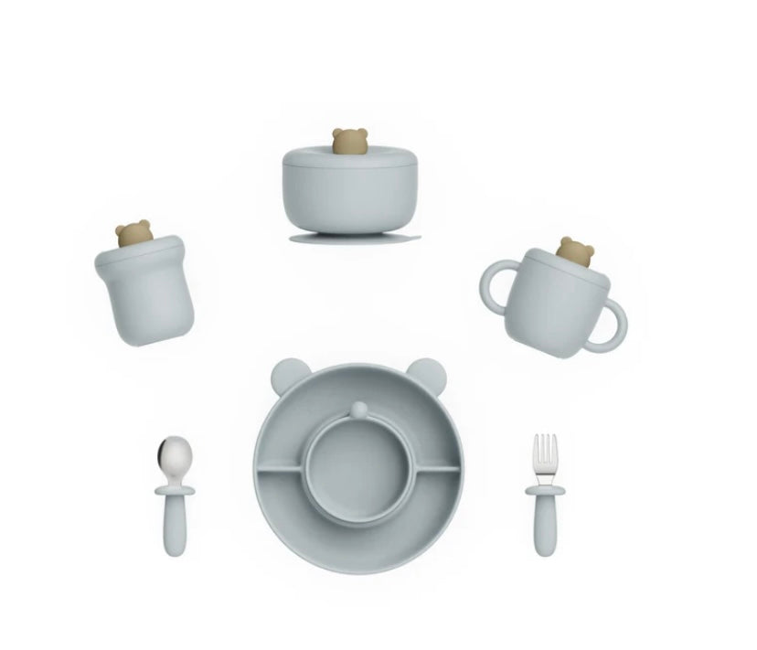 8 in 1 Silicone Dinner Tableware Set