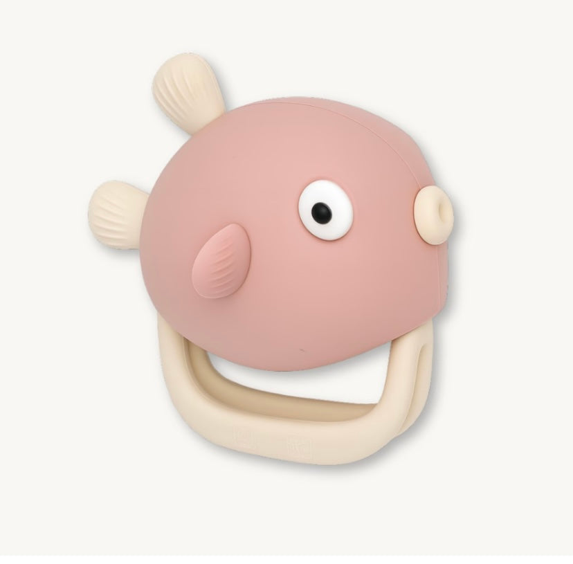 Fish mitten teether