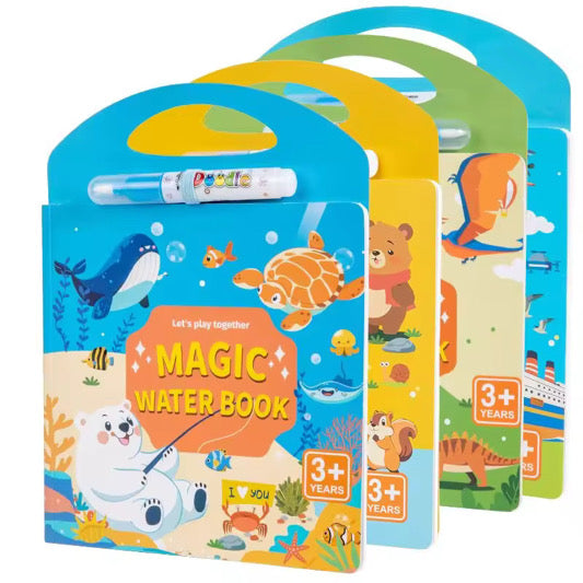 Magic Water Book - Animal, Ocean, Dinosaur, Traffic Themes