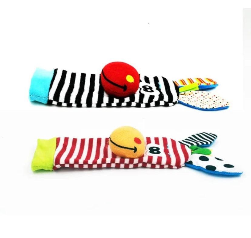 Sensory Rattle Socks & Wristbands Set