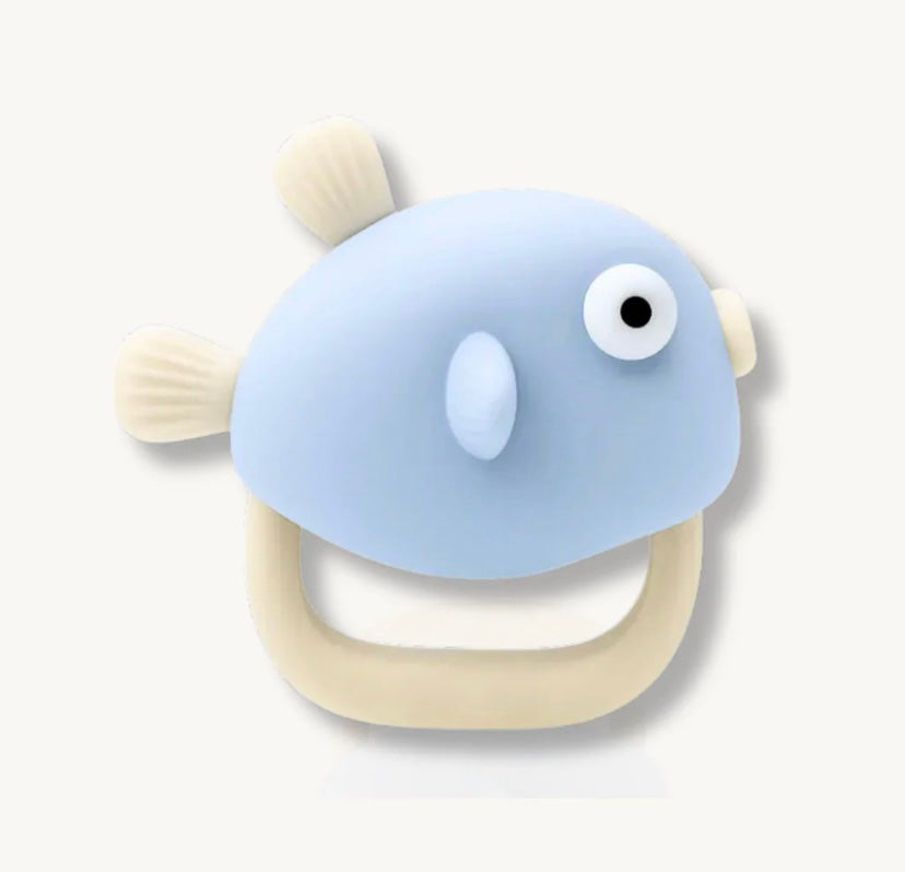 Fish mitten teether