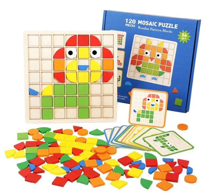 Montessori Mosaic Puzzle – 120 Pieces