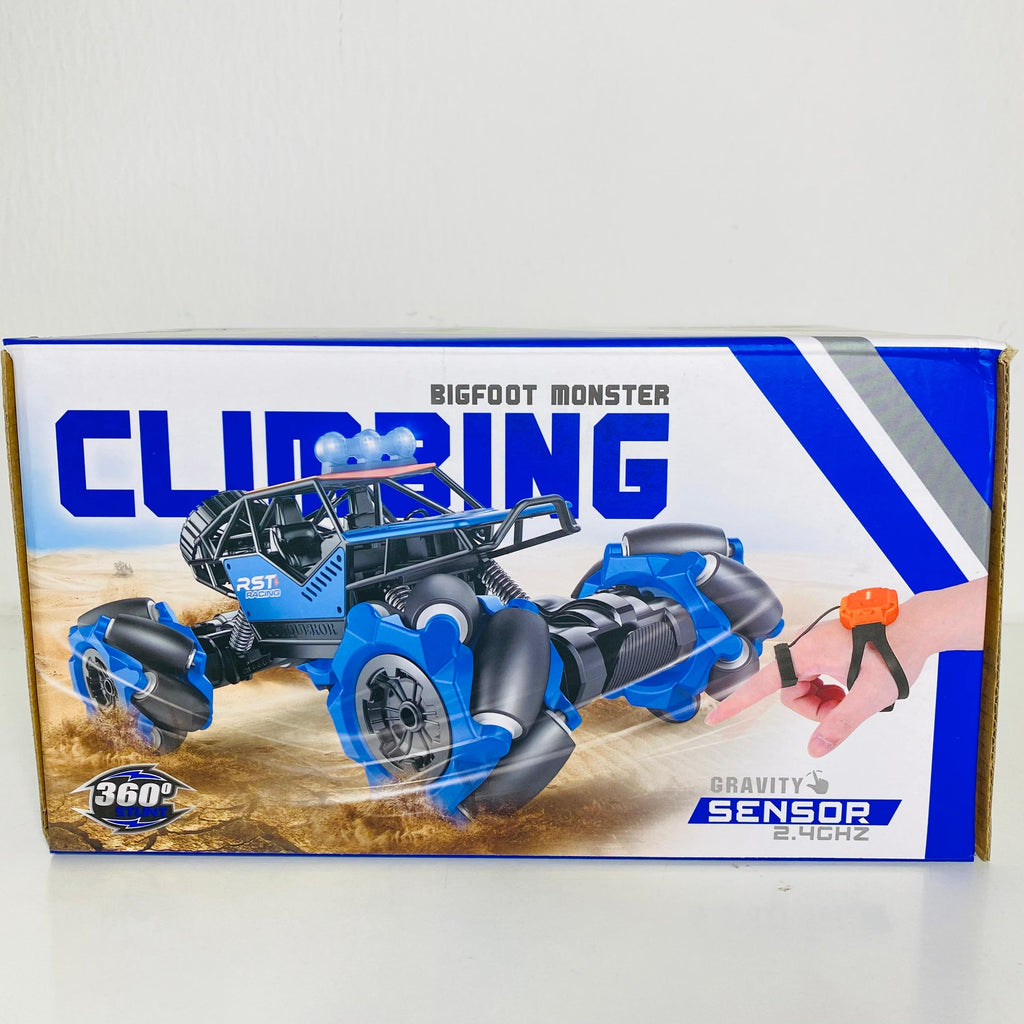 Remote Control Powerful Climber 4WD Control Stunt Car – Dual Control Off-Road Vehicle with 360° Rotation, Side Drift, and Rechargeable Battery RC Car