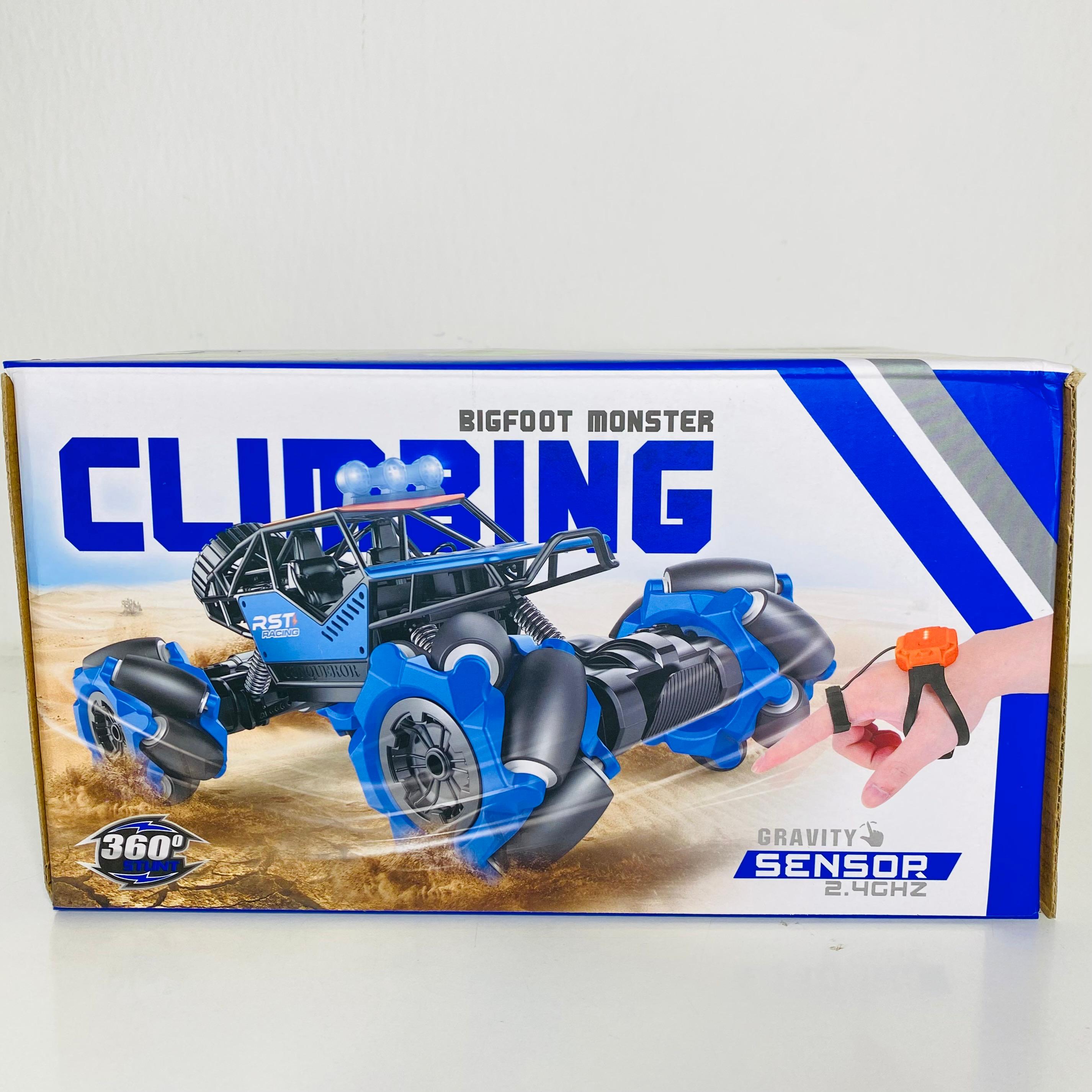 Remote Control Powerful Climber 4WD Control Stunt Car – Dual Control Off-Road Vehicle with 360° Rotation, Side Drift, and Rechargeable Battery RC Car