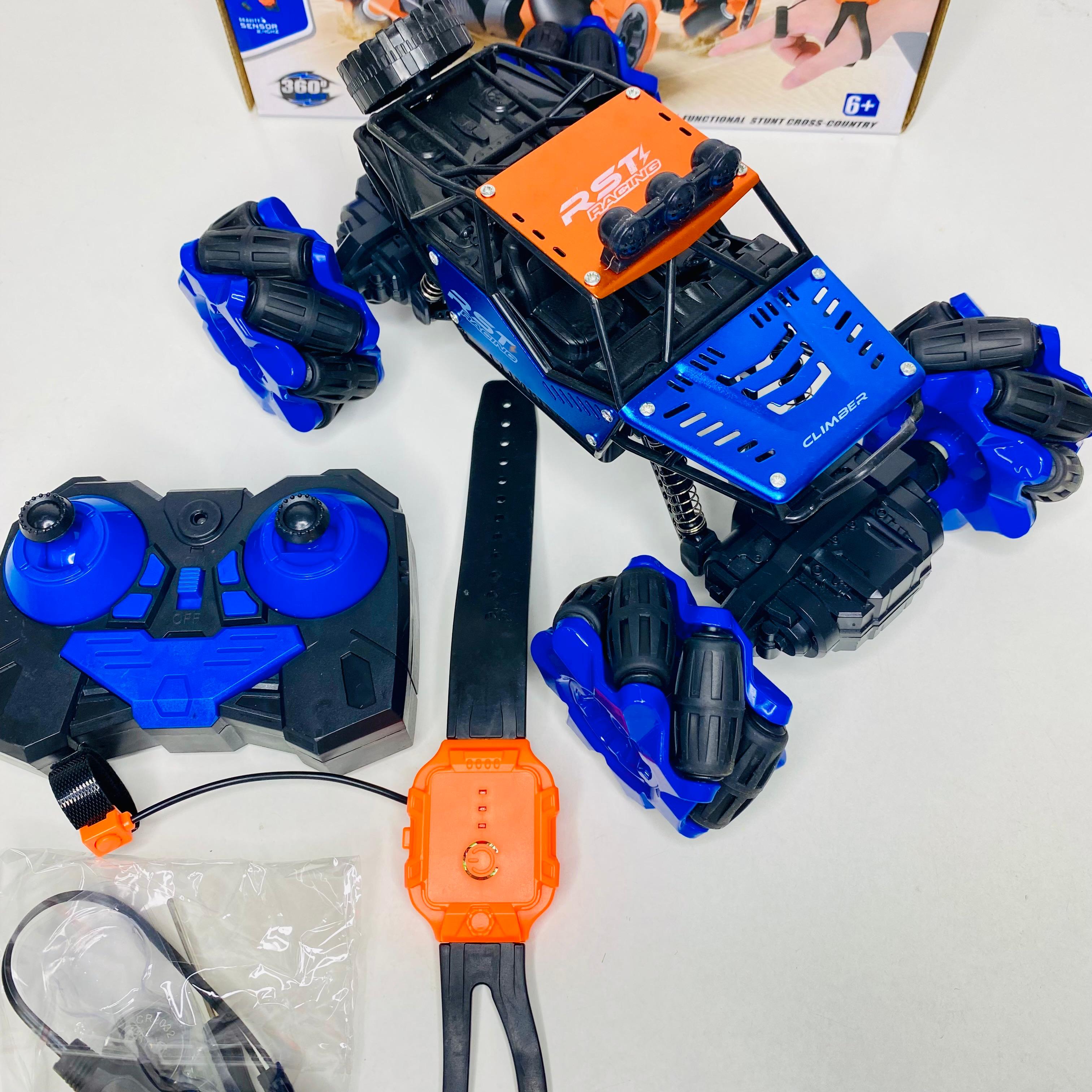 Remote Control Powerful Climber 4WD Control Stunt Car – Dual Control Off-Road Vehicle with 360° Rotation, Side Drift, and Rechargeable Battery RC Car