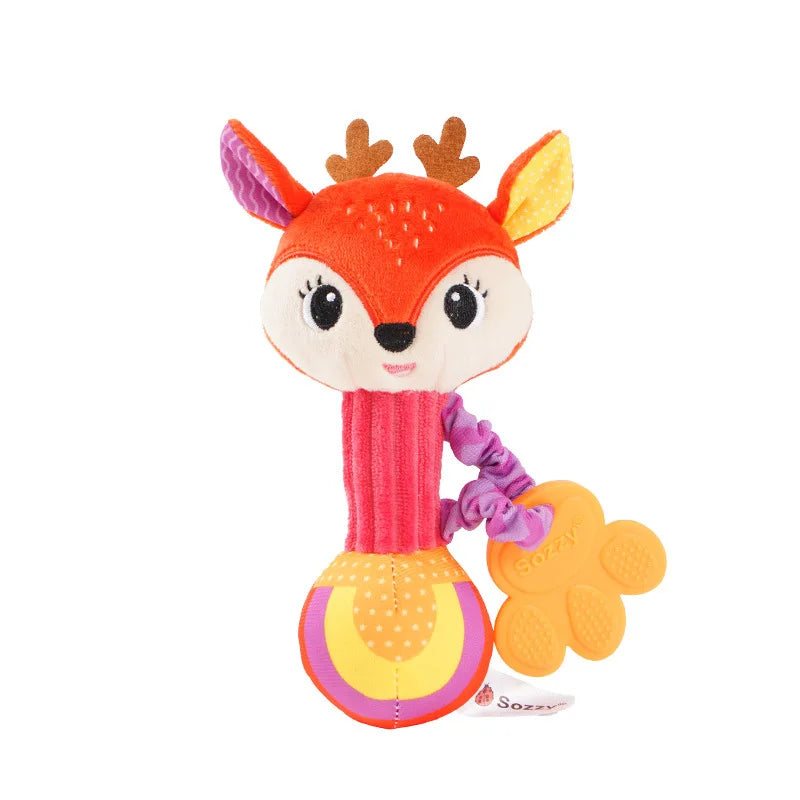 Soft Plush Teether Rattle