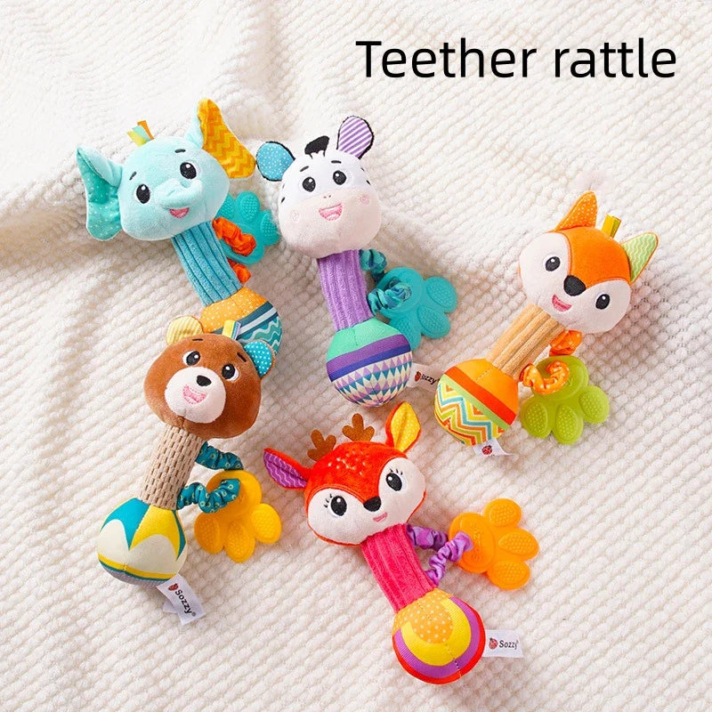 Soft Plush Teether Rattle