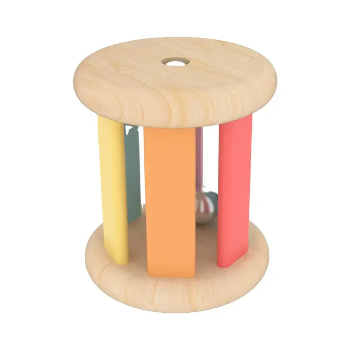 Wooden Rolling Rattle