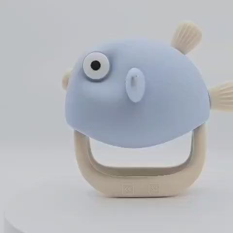 Fish mitten teether