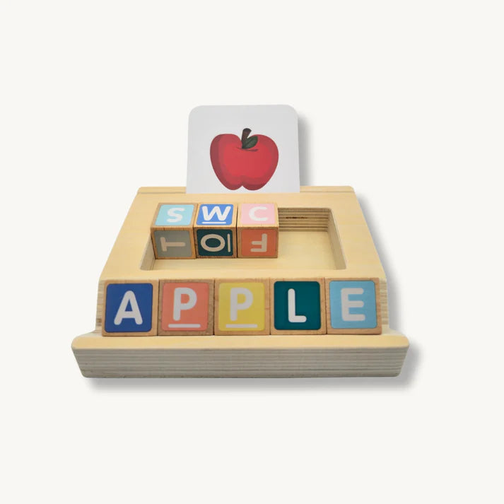 Montessori Wooden Spelling Game Board